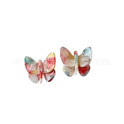 女性用アクリルスタッドピアス  蝶  ピンク  25mm&nbsp;WG81F4A-01