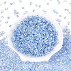 Transparent Colours Luster Glass Seed Beads&nbsp;SEED-N008-09A