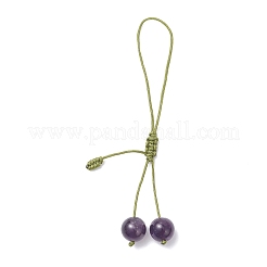 4Pcs Cherry Gemstone Pendant Decorations for Mobile Accessories&nbsp;HJEW-TA00422