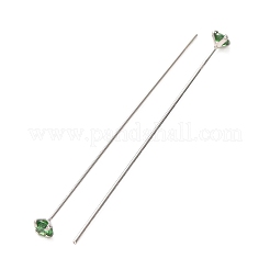 Brass Micro Pave Cubic Zirconia Stud Earring Findings&nbsp;CU-CBA4618-01P-05