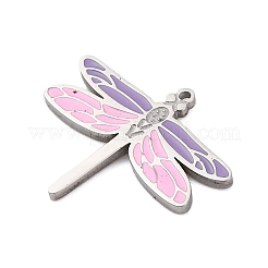 304 Stainless Steel Enamel Charms&nbsp;STAS-L022-488C-P