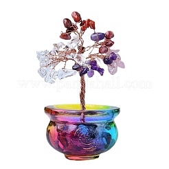 Tree of Life Chakra Gemstone Money Tree Bonsai Tree Home Office Decoration&nbsp;PW-WG73A12-01