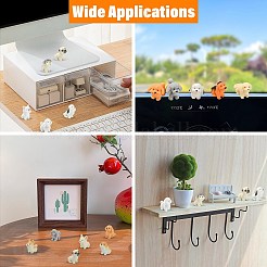 34Pcs 17 Styles Opaque Resin Dog Display Decorations&nbsp;RESI-CJ0005-40