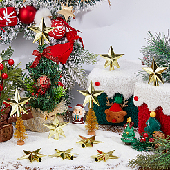 10Pcs Plastic Christmas Treetop Star Ornament&nbsp;DIY-DC0003-98
