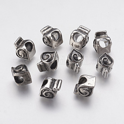 304 Stainless Steel European Beads Enamel Settings&nbsp;STAS-J022-090AS