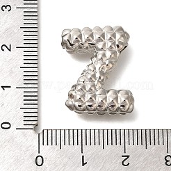 ラックめっき  真鍮チャーム  カドミウムフリー＆鉛フリー  文字a~zのチャーム  文字Z  21.5x16.5x6.5mm  穴：2.5x3mm&nbsp;KK-I722-02P-Z