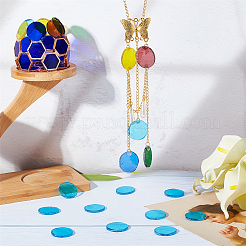 30Pcs Colored Glass Mosaic Tiles&nbsp;DIY-OC0009-40F