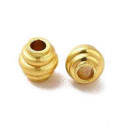 ラックメッキ真鍮製ビーズ  長持ちメッキ  コラム  ゴールドカラー  4x4mm  穴：1.5mm&nbsp;LS-KK-P095-64G