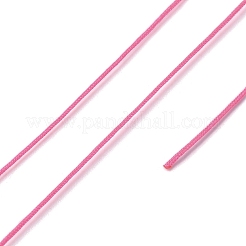 ナイロン編みコード  ジュエリー製作やマクラメ工芸用の中国結び紐  ショッキングピンク  0.4mm  約28~30m /ロール&nbsp;LS-NWIR-C003-02S