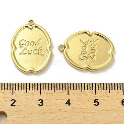 304 Stainless Steel Pendants&nbsp;STAS-L022-114G