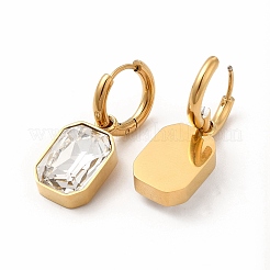Ion Plating(IP) 304 Stainless Steel Hoop Earring Hand Polished&nbsp;EJEW-C017-06G-03