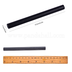 シーリングワックススティック  レトロなビンテージワックスシーリングスタンプ用  ブラック  135x11mm&nbsp;DIY-WH0003-G03