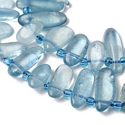 Natural Aquamarine Beads Strands&nbsp;G-P604-A23-01