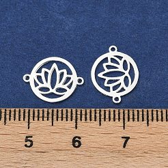 925 Sterling Silver Hollow Connector Charms&nbsp;STER-A046-01S