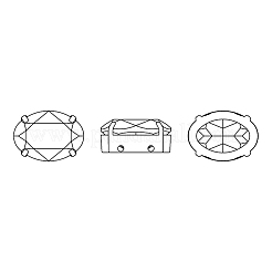 Preciosa&reg MAXIMA Crystal Sew-On Cups&nbsp;X-PRC-SB8-00030-200-S