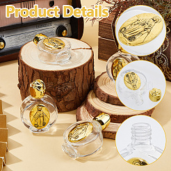 14Pcs Glass Empty Holy Water Bottles for Religious&nbsp;CON-DC0001-23A