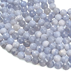 Natural Blue Lace Agate Beads Strands&nbsp;G-C280-B07-8mm