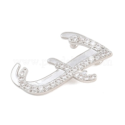 Brass Micro Pave Clear Cubic Zirconia Pendants&nbsp;CU-CBA8481-01P-F