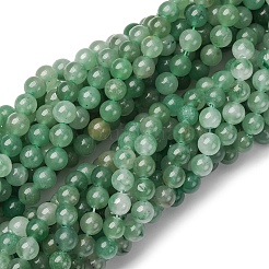 Natural Green Aventurine Round Beads Strands&nbsp;X-G-S150-8mm-4