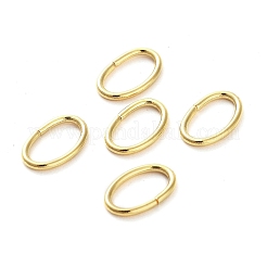 304ステンレススチールオープン丸カン  オーバル  18KGP本金メッキ  5x8x0.8mm  20ゲージ  内径：3.5x6.5mm&nbsp;STAS-F221-46U-G
