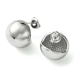 Non-Tarnish 304 Stainless Steel Round Stud Earrings&nbsp;EJEW-Z038-10P