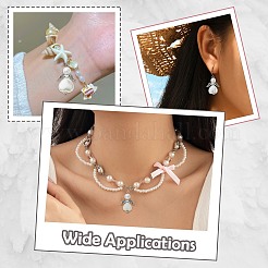 70Pcs 7 Styles ABS Plastic Pearl with Alloy Pendants&nbsp;PALLOY-CJ00186