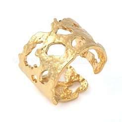 304 Stainless Steel Open Cuff Rings for Women&nbsp;RJEW-U060-01J-G