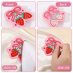 18Pcs Polyester Embroidery Sew on Appliques&nbsp;DIY-CA0008-01