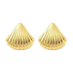 Shell Shape 304 Stainless Steel Stud Earrings&nbsp;LS-EJEW-A125-67G
