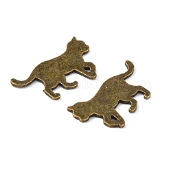 合金子猫カボション  UVレジン＆エポキシレジン用品充填アクセサリー  押し花ジュエリー作りに  猫の形  アンティークブロンズ  11x19.5x1mm&nbsp;PALLOY-WH0072-73D-AB