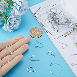 50Pcs 5 Style Brass Earring Findings&nbsp;KK-BBC0012-59