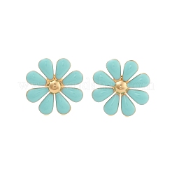 304 Stainless Steel Enamel Stud Earrings&nbsp;EJEW-S226-03G-02