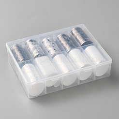 ペットレースフラワーネイルホイルフローラル転写紙10ロール  ネイルアートデカールステッカー  ミックスカラー  1017x40x0.1mm&nbsp;STIC-WH20010-16C