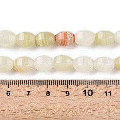 Natural Golden Silk Jade Beads Strands&nbsp;G-T138-78
