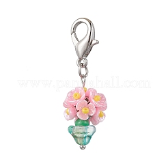 Resin & Glass Beaded Pendant Decorations&nbsp;HJEW-MZ00168-05
