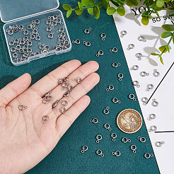 100Pcs 201 Stainless Steel Tube Bails&nbsp;STAS-UN0055-85