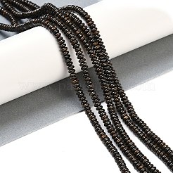 天然石ブロンザイトビーズ連売り  ロンデル  5x2mm  穴：1mm  約169個/連  16.02インチ（40.7cm）&nbsp;G-G084-C13-03