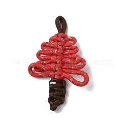 ナイロンの大きなペンダント  クリスマスツリー  ミックスカラー  120~130x73~77x10mm  穴：20x8mm&nbsp;FIND-H054-02
