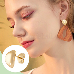 20Pcs 304 Stainless Steel Stud Earring Findings&nbsp;STAS-UN0059-04
