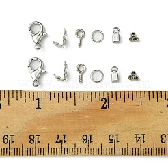DIY 鉄と合金のジュエリー作りキット  プラチナ  12x6mm  穴：1.2mm&nbsp;DIY-FS0005-82