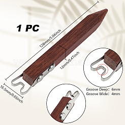木彫り用シェービングナイフ  トリミングナイフ  鉄パーツ  ブラウン  128x16.5x12mm&nbsp;TOOL-WH0059-064B