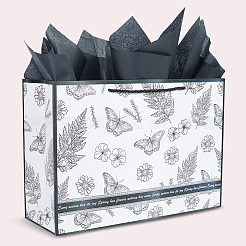 1Pc Flower Butterfly Paper Gift Tote Bags&nbsp;ABAG-SP0001-32
