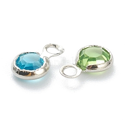 Faceted Glass Charms&nbsp;KK-F826-05P