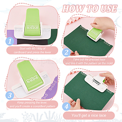 Mini Plastic Craft Punch for Scrapbooking & Paper Crafts&nbsp;DIY-WH0349-57B