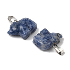 Natural Blue Spot Jasper Pendants&nbsp;G-B127-02P-06