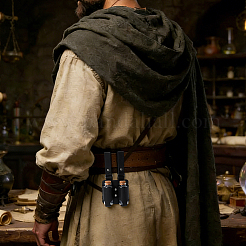 PU Leather Waist Belt with Cork Glass Potion Bottle&nbsp;FIND-WH0141-263A
