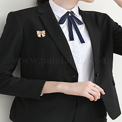 1Pc Bowknot Imitation Pearl Brooch&nbsp;JEWB-LP0004-15