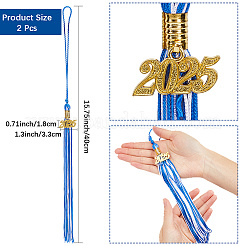 Polyester Graduation Tassel Pendant Decorations&nbsp;AJEW-WH20020-078B