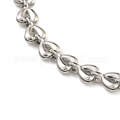 304 Stainless Steel Link Chain Bracelets for Women&nbsp;BJEW-S153-11P