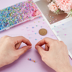 1000Pcs 4Colors Transparent Acrylic Bead Caps&nbsp;TACR-GA0001-19